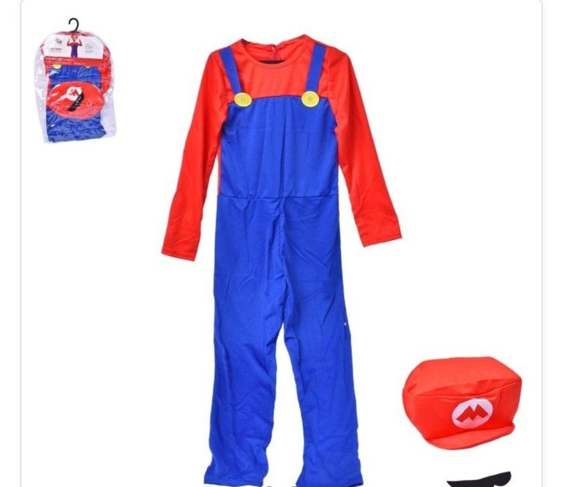 Fato Infantil Estilo Super Mario