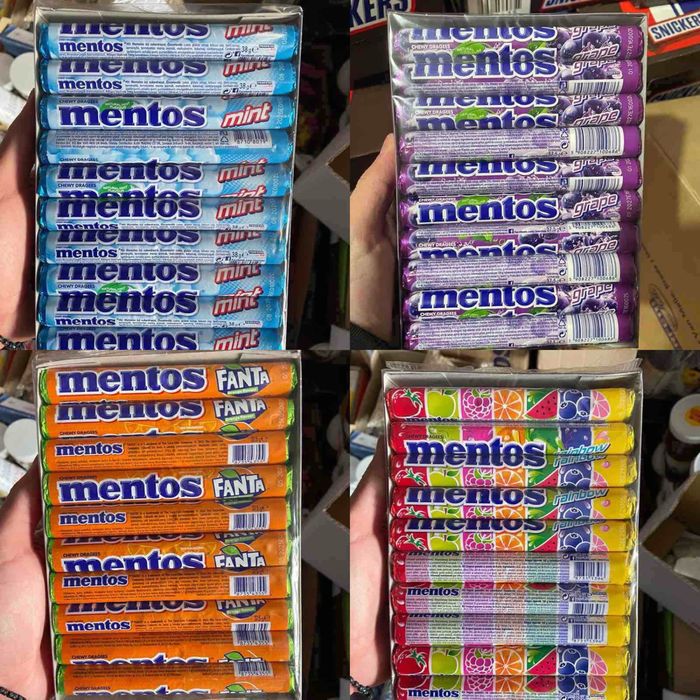 Конфеты Ментос  37.5 грамм / Mentos Fanta / Ментос асорті
