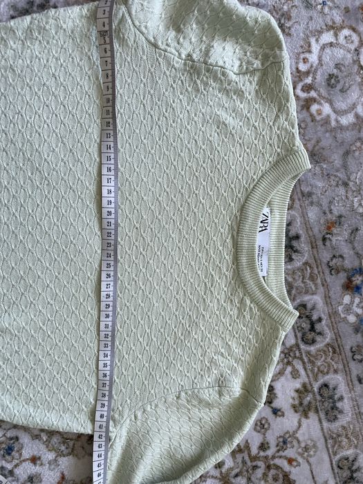 Zara bluzka damska rozmiar S croptop sweterek na jesień scandi modny