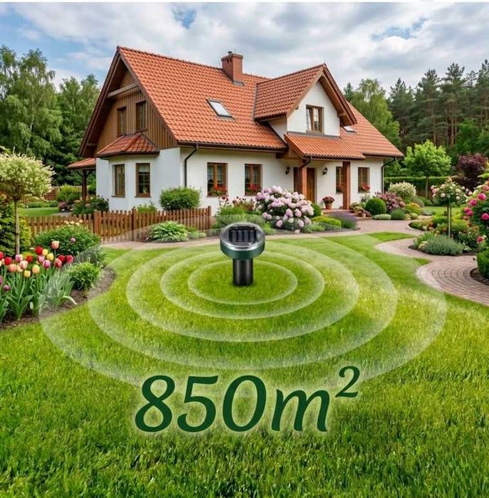 odstraszacz kretow nornic myszy solarny 4 sztuki 3400m2