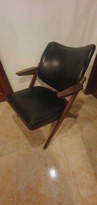 Cadeirão poltrona cadeira de braços OLAIO, anos 50, VINTAGE