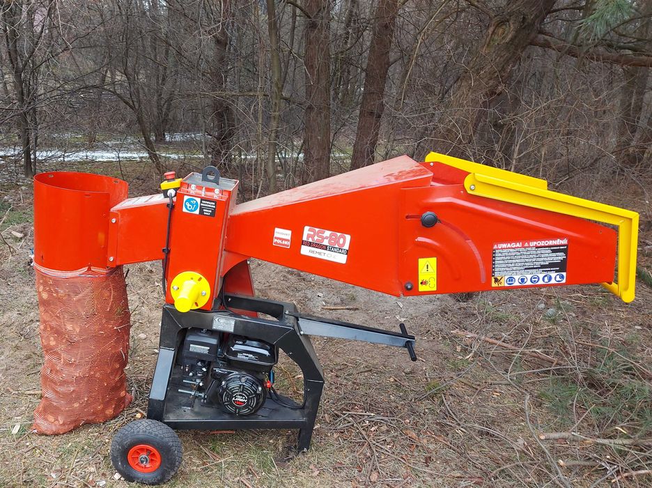 Zrębki drewno z rębaka