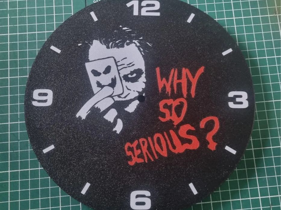 Relógio "Why so serious?" do Joker 240mm