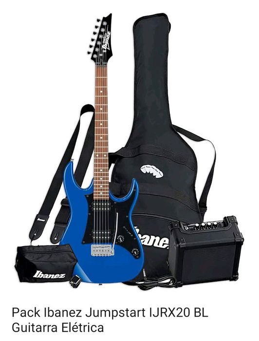 Troco p cnjt DJ /Pack Ibanez jumpstart IJRX20 BL Guitarra elétrica