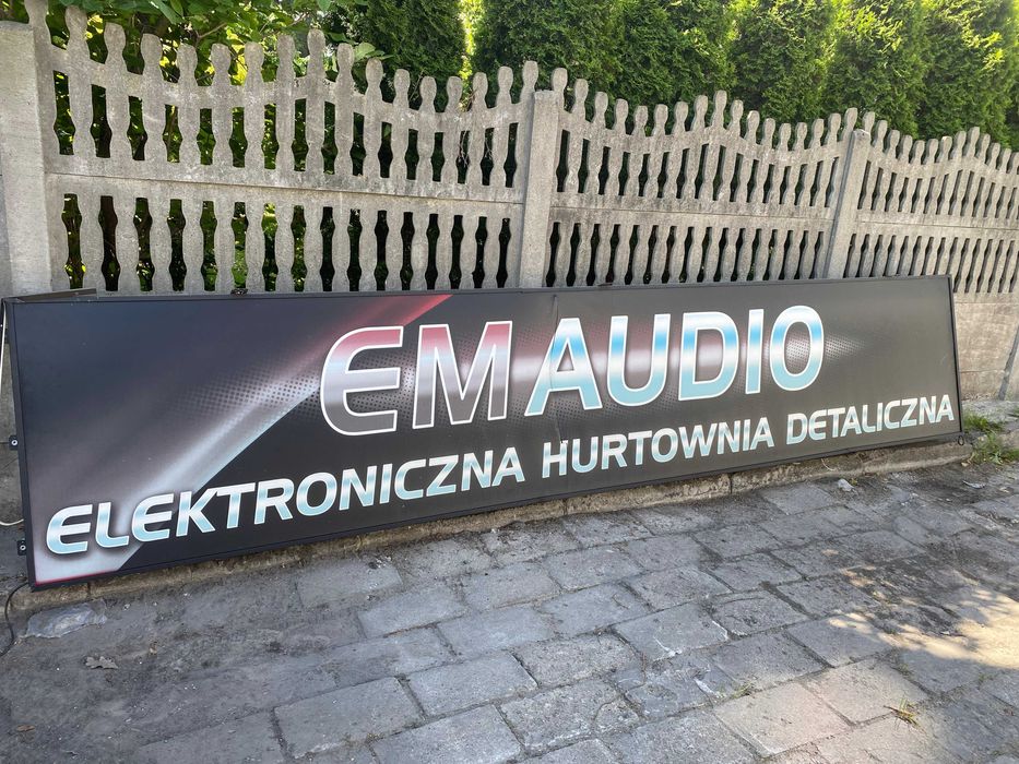 Kaseton reklamowy LED , bilbord reklama - sprawny z demontażu rozmiar 500x100x18cm 5m2