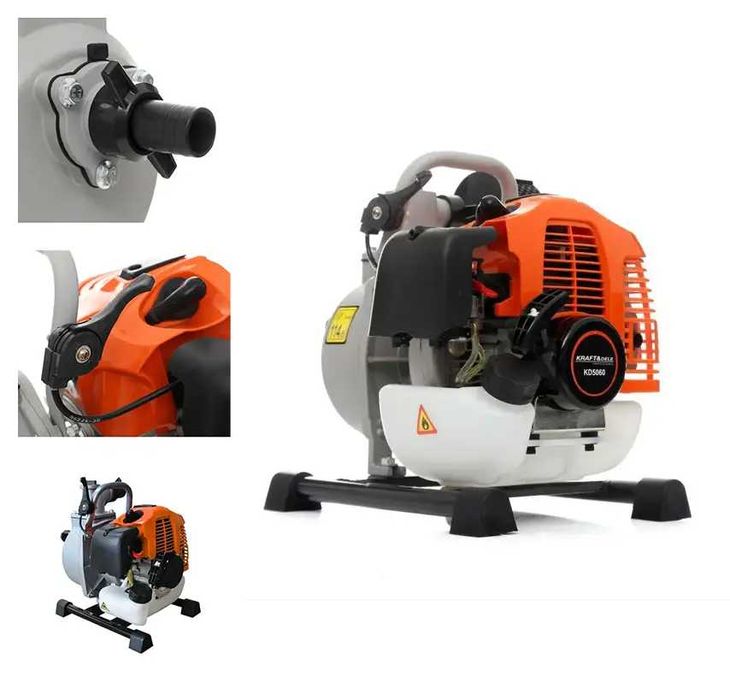 Мотопомпа бензинова Kraft&Dele KD5060 300 л/хв, 2000 Вт помпа для воды