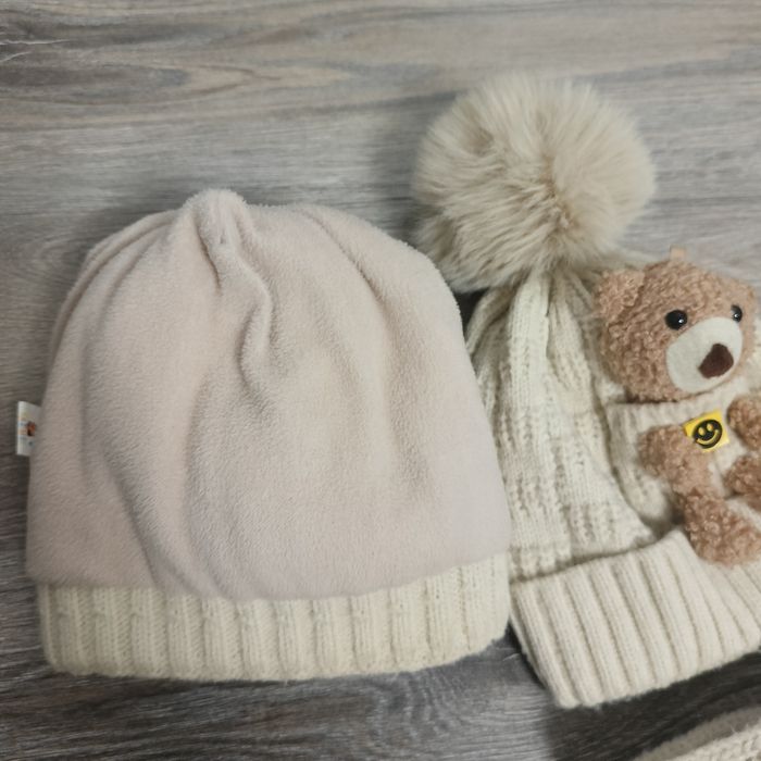 Зимовий набір шапка і шарф для дівчинки