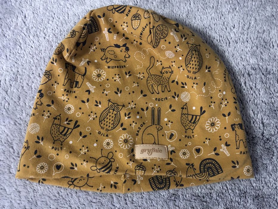 Czapka gryfnie żółta