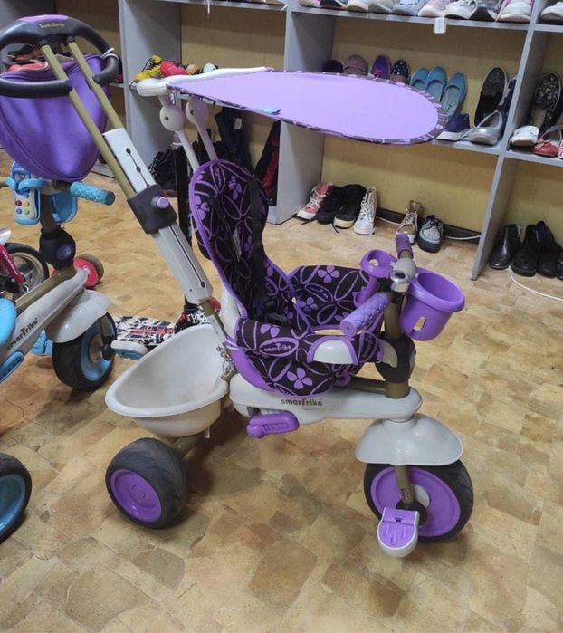 велосипед Smart Trike з батьківською ручкою