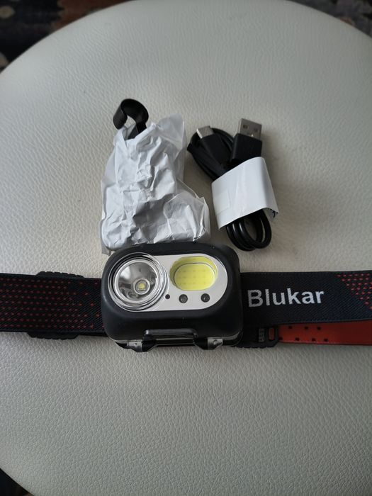 Latarka czołowa  Blukar na USB