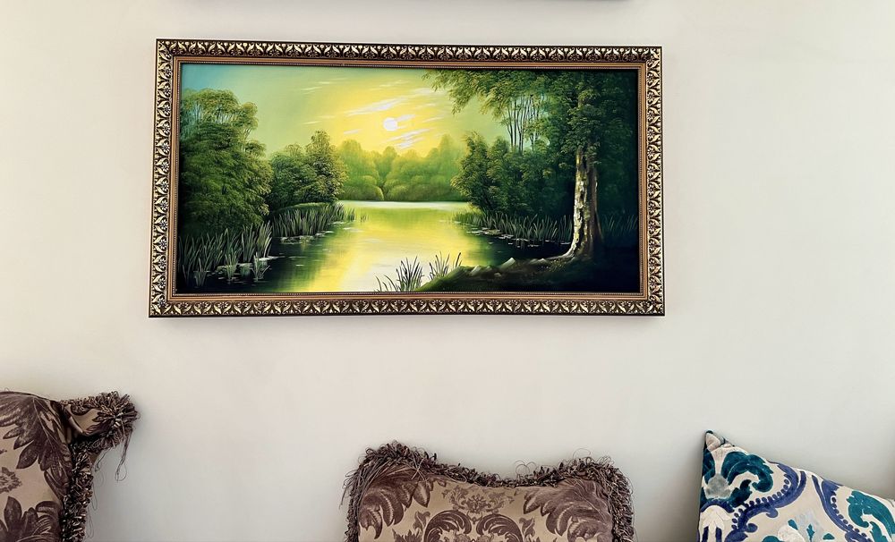 Картина масляна в рамці в ідеальному стані 1080*580мм