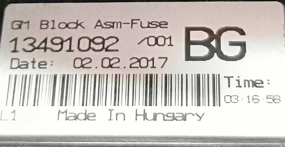 Caixa Fusíveis / SAM / BSI 13491092 - OPEL CORSA E