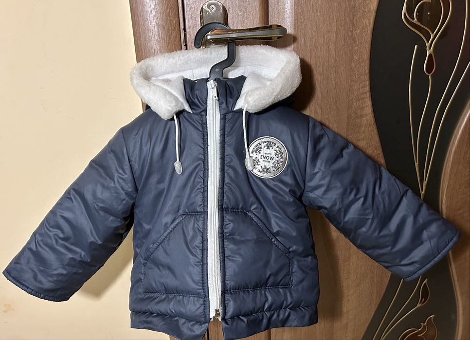 Зимова куртка дитяча 80 р 86 р 92 р тепла на овчині