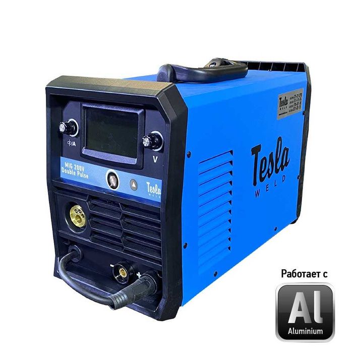 Сварочный полуавтомат синергетика Tesla Weld MIG/MAG/TIG/MMA 200 V