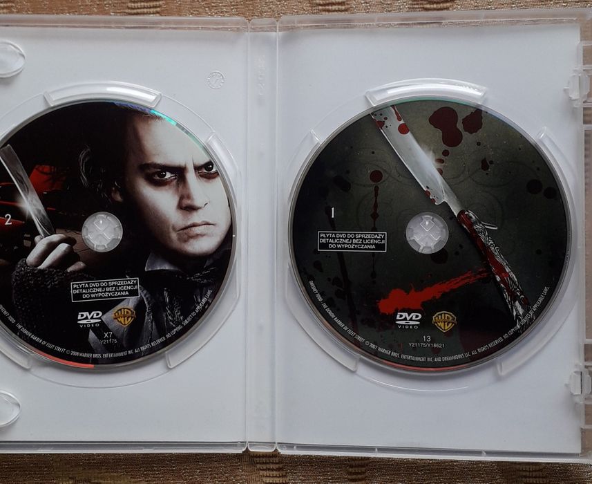 2xdvd Sweeney Todd Demoniczny Golibroda