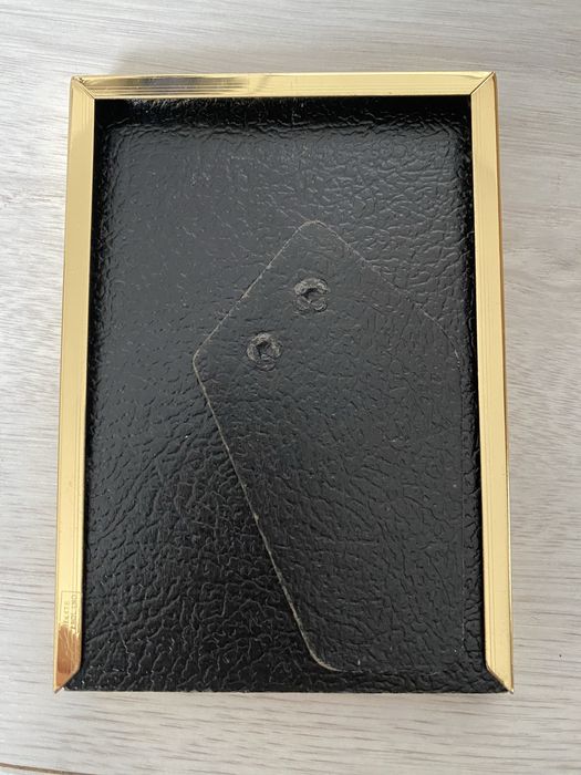 Mini złota ramka na zdjęcie metalowa
