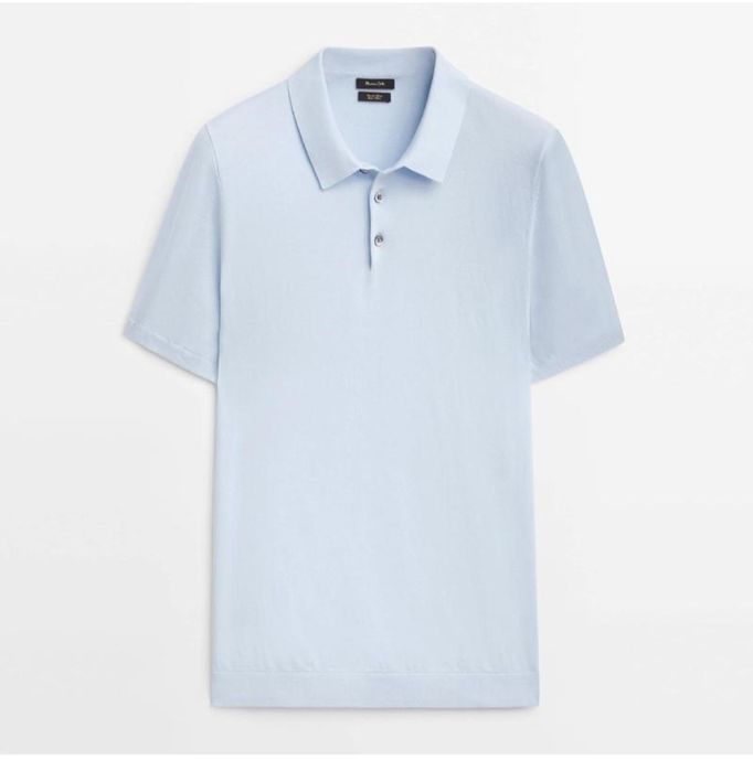 Massimo dutti extrafine cotton line поло