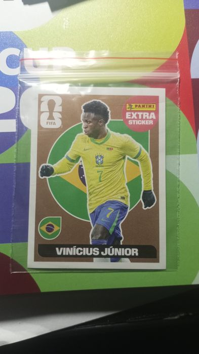 Fifa World Cup 2026 - Vinícius Júnior (Bronze) - Brasil - Panini Extra Sticker