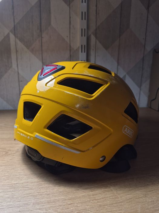 Шолом ABUS Hyban 2.0 (синій, жовтий) оригінал велосипедний