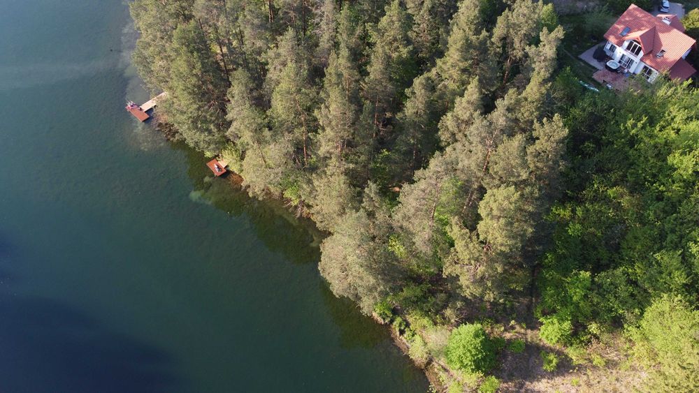 Dom Biały - nad jeziorem Staw Wigry domek mazury jacuzzi plaża pomost