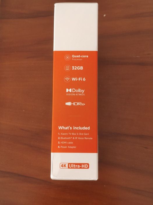 NOVA Xiaomi TV Box S 3 geração, Google TV, 4K, 32 GB, caixa selada