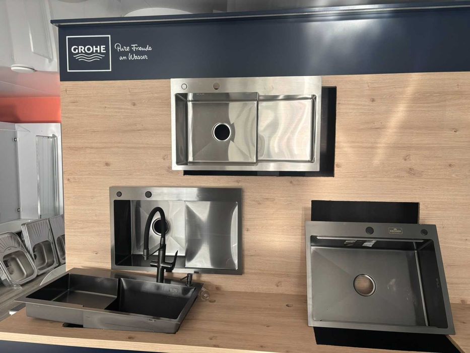 Мойки кухонные уценка Новые толщина 0,6 0,8 3.0/1.0 мм