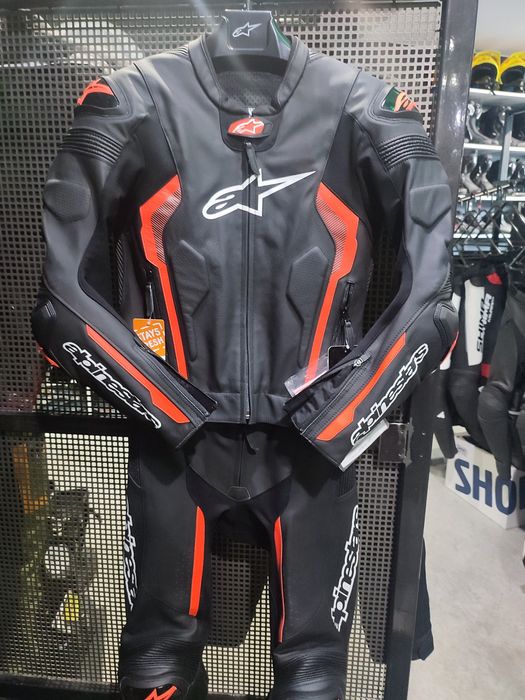Alpinestars missile v2 size 48 男性2pc Sk¢rzany Kombinezon Missile V2 - 2 Sztuki - CZARNY RACING