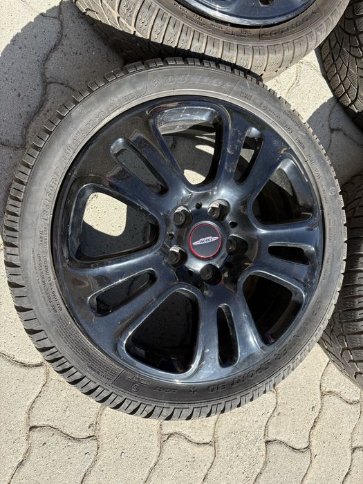 4 jantes 17’’ MINI JCW com pneus 185/50R17 Dunlop