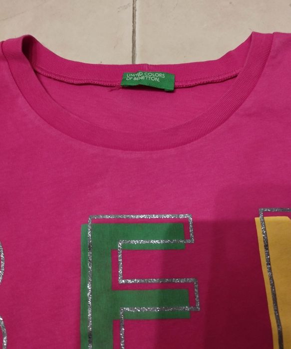 T-shirt Rosa Benetton - 13/14 anos