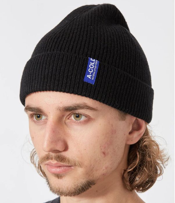 Шапка A-Cold-Wall Ribbed Structure Beanie Black A-COLD-WALL