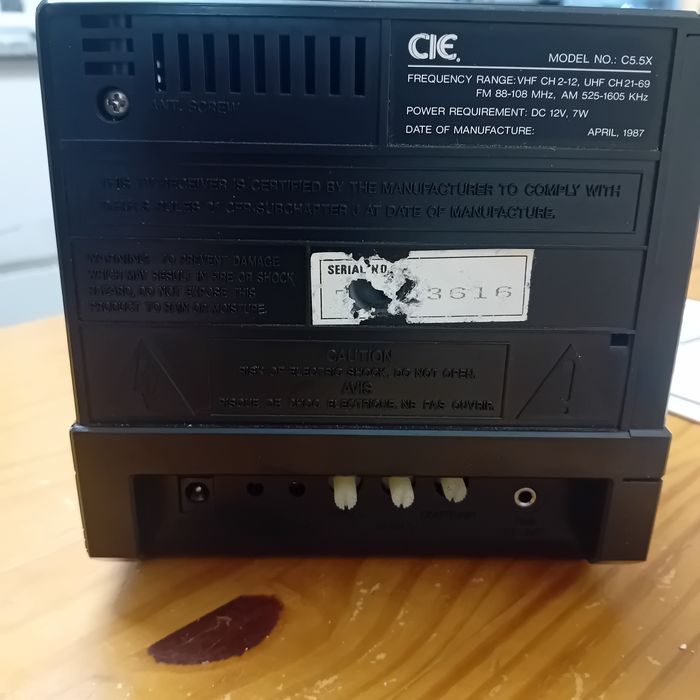 Tv e rádio cie portátil