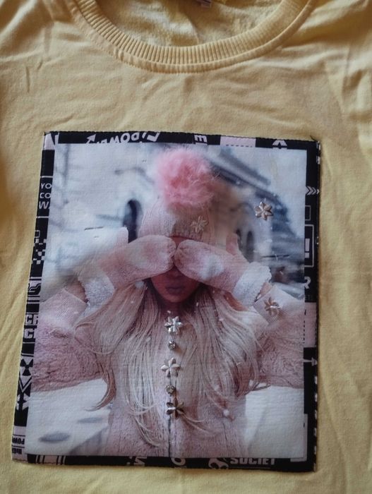 Кофта на флісі жовта