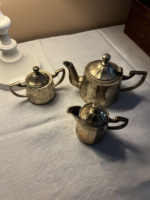 Serviço de chá em casquinha