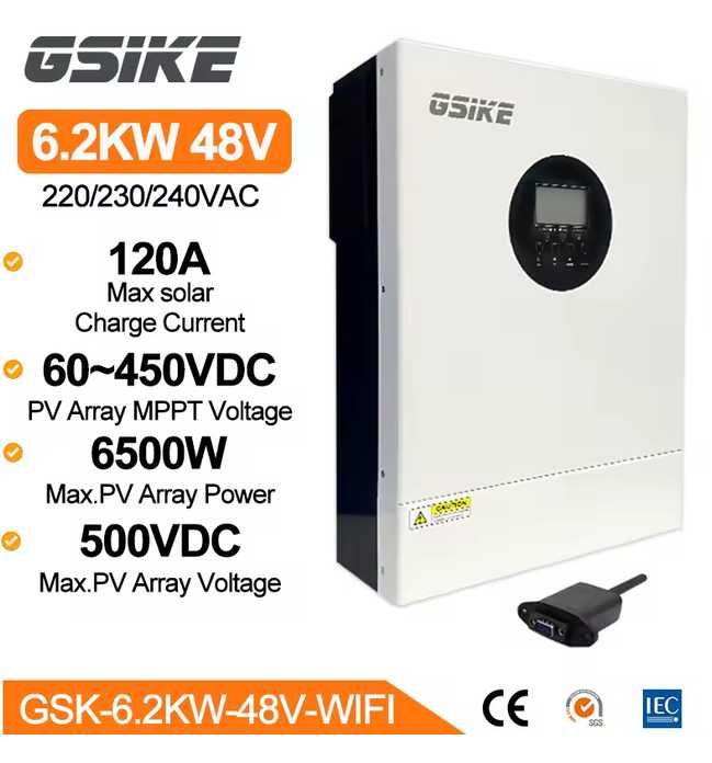 GSIKE 6.2KW 48V  Гибридный инвертор с чистой синусоидой