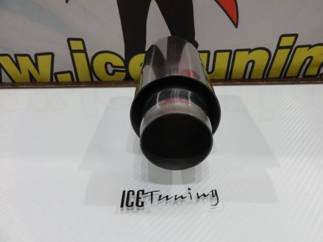 Ponteiras De Escape Redonda 88mm X 195MM 100% Inox