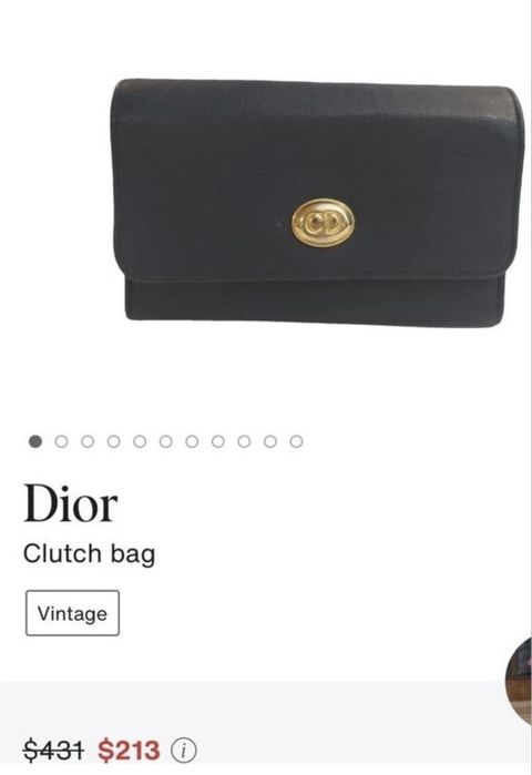 Вінтажна сумка, клатч Christian Dior