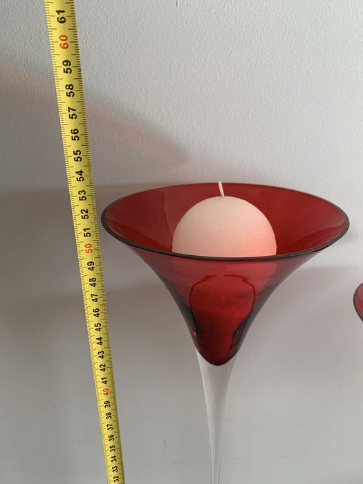 Candelabros castiçal velas grandes taças vidro decoracao