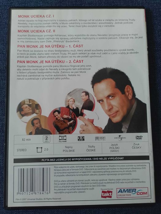Detektyw Monk kolekcja 73 dvd