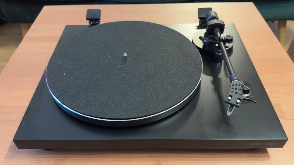 Gramofon Argon Audio TT3 Czarny z wkładką Ortofon OM5e - Stan Idealny!