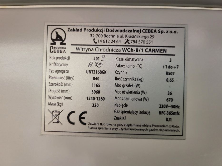 Lada chłodnicza zewnetrzny agregat