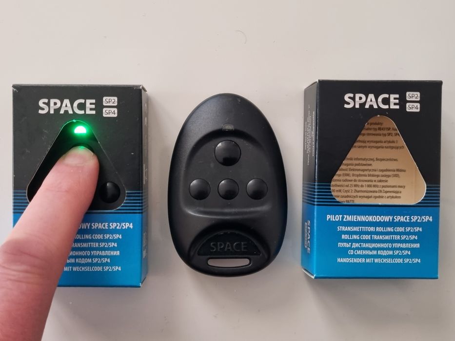 Pilot SPACE SP4 ORYGINAŁ CAME -2szt. (zielona dioda)