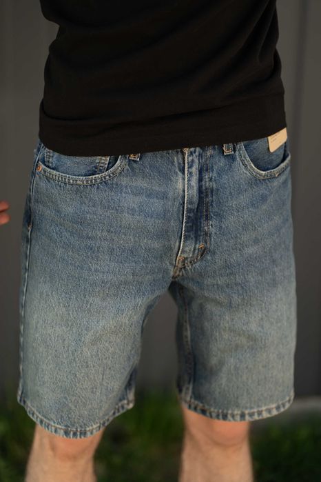 Мужские джинсовые шорты Levi's 454 Relaxed Fit Shorts серые и синие 000YB0012 оригинал 000YB0003 бриджы