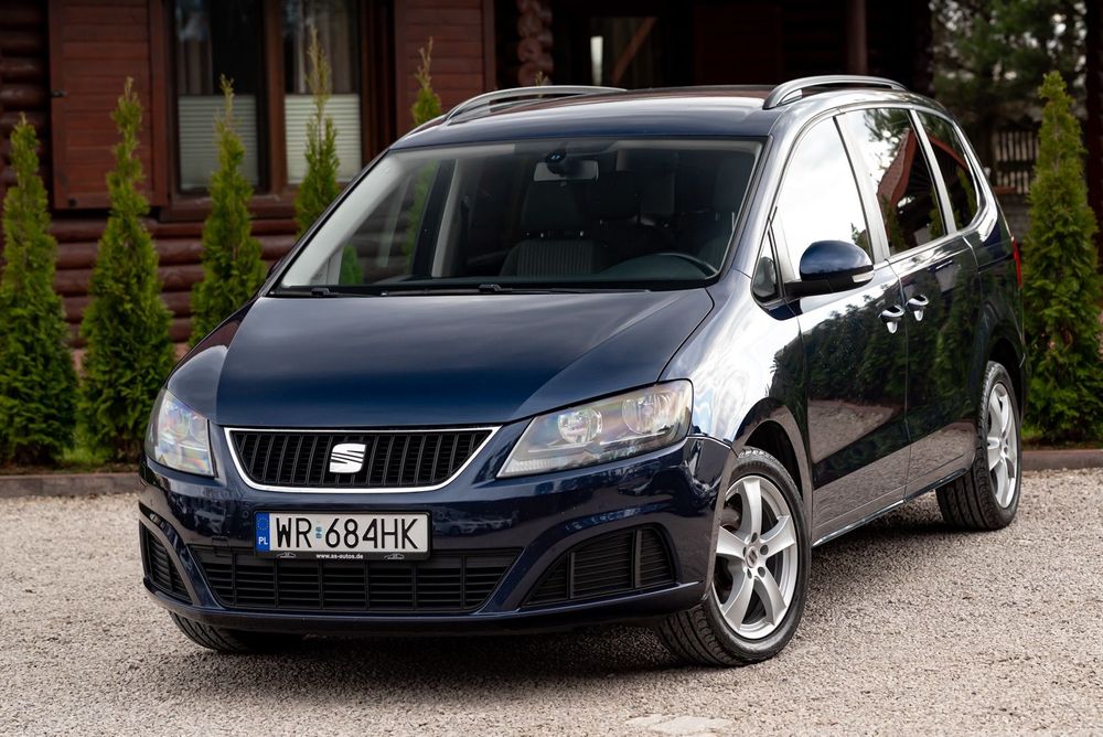Seat Alhambra 7 osób 2.0D 140KM Klima Grzane Fotele Tempomat PDC Serwis