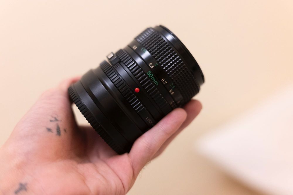 Canon FD 50mm f/1.4 - Limpo, Sem Fungos + Nikon Z Adapter