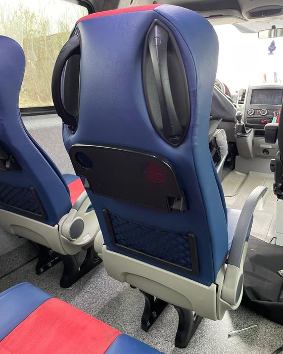 Pokrowce na fotele do Citroen Jumpy 3 os. Welur Szyte ręcznie na miarę