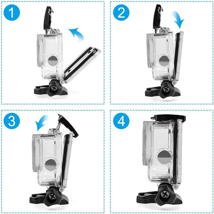 Etui Wodoodporne Do Gopro Hero 8 Bezbarwne