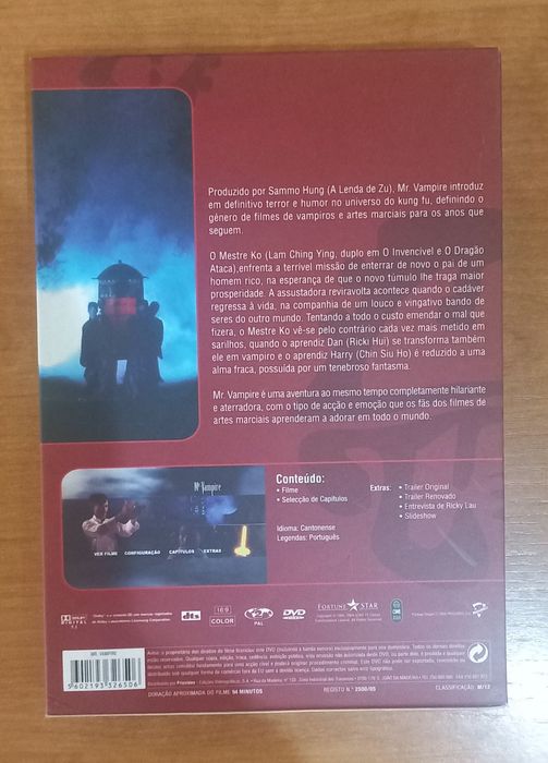 Dvd Mr. Vampire em caixa de cartão