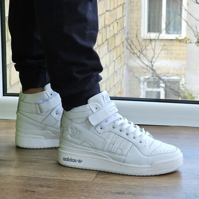 Кросівки Adidas Forum Білі Високі