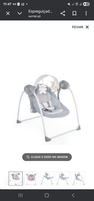 cadeira de balanço automática