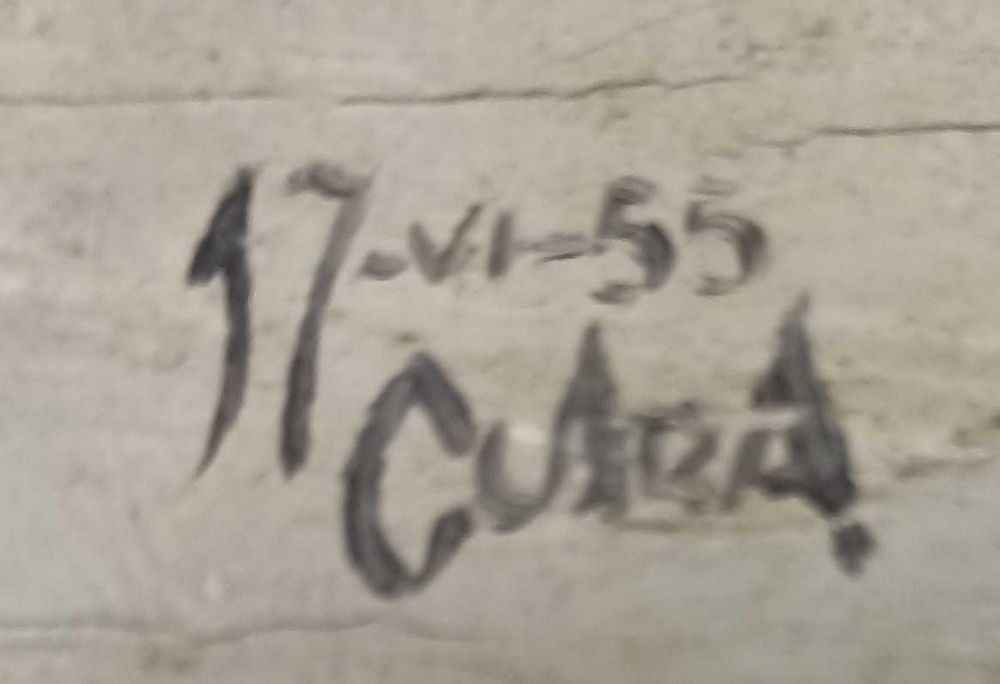 Pintura a óleo , cavalo ,  1955